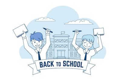 Hand Drawn Back to School Background – Free Download