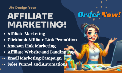 I Will Promote Affiliate Marketing and Boost Your ClickBank and Amazon Sales Funnel