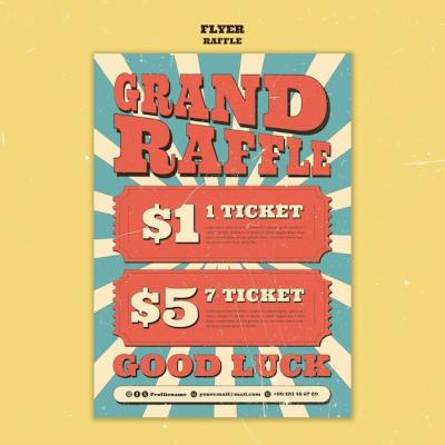 Raffle Template Design – Free Download, Download Free Stock Photo