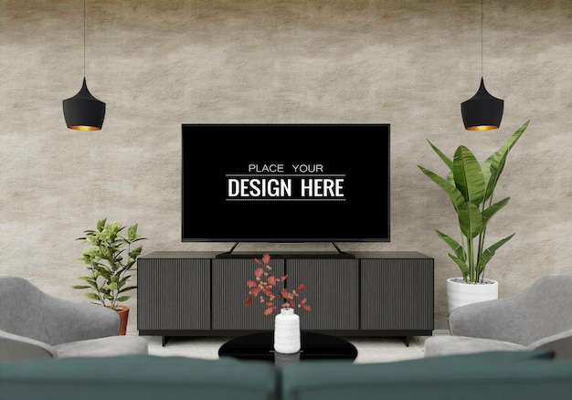 Stylish Poster Frame Mockup for Your Living Room – Free Download