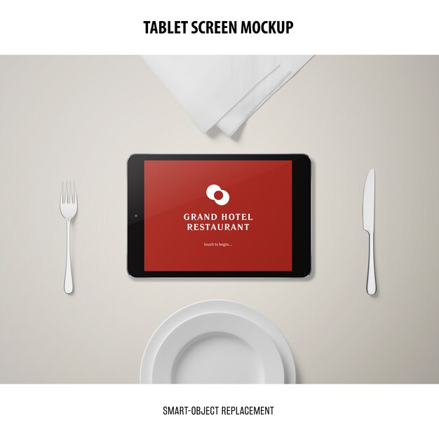 Tablet Screen Mockup for Stunning Presentations – Free Download