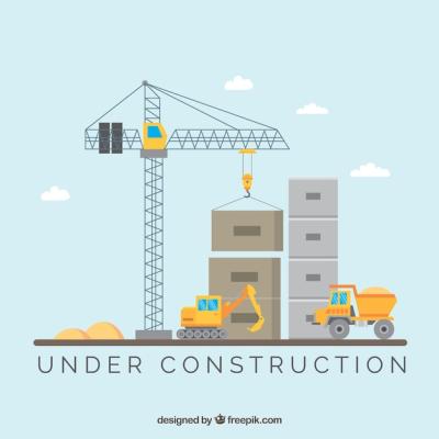 Flat Under Construction Template – Free Download