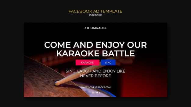 Karaoke Party Facebook Template – Free Download