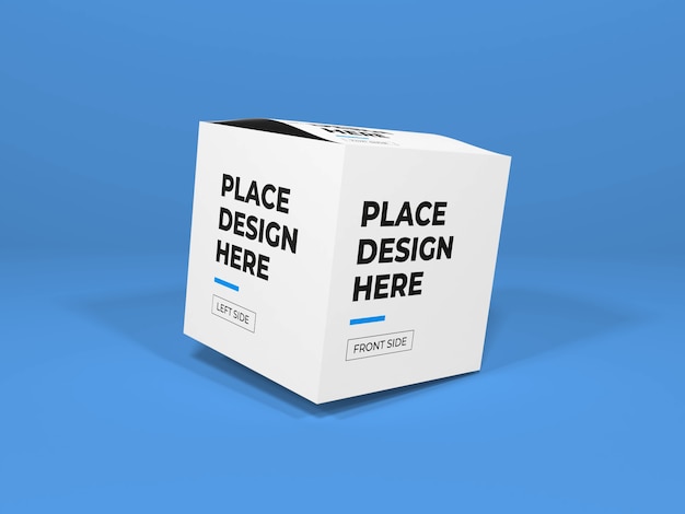 Box Packaging Mockup Close-Up – Free Stock Photo for Download