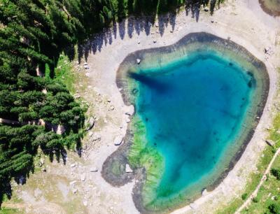 Lake of Carezza in the Dolomite Alps, Italy – Download Free Stock Photo