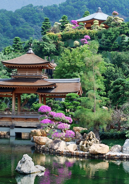 Asian Temple and Pond – Free Stock Photo for Download