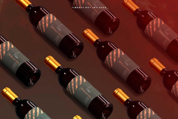 Wine Branding Mockup Scene – Free Download