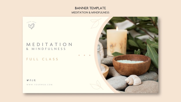 Meditation and Mindfulness Banner Theme – Download Free Stock Photo