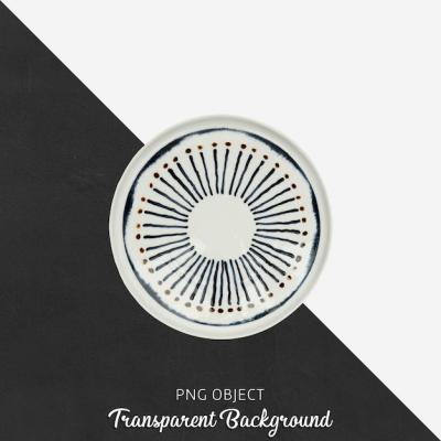 Patterned Round Serving Plate on Transparent Background – Free Download