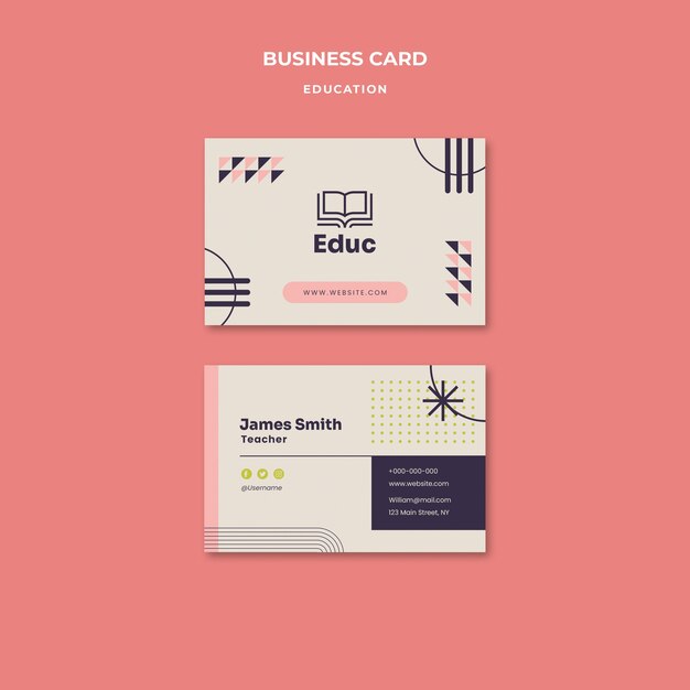 Flat Design Education Template – Free Download