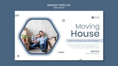 House Moving Service Banner Template – Free Download