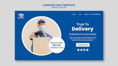 Delivery Service Web Template – Free Download