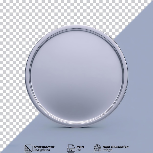 Blank Coin Silver Isolated on Transparent Background – Free Download