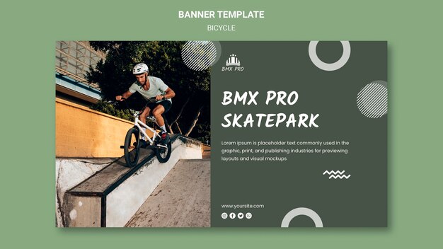 Bicycle Banner Template for Your Next Project – Free Download