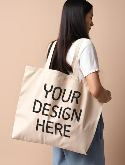 Big Cotton Shopper Design Mockup – Free Download