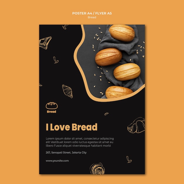 Bread Store Poster Template – Free Stock Photo for Download