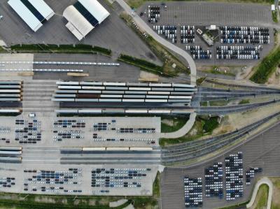 High Angle View of Urban Street Surrounded by Buildings – Free Download