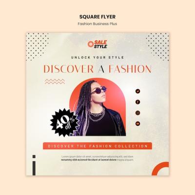 Fashion and Street Style Square Flyer Template – Free Download