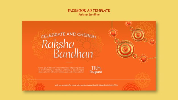 Gradient Raksha Facebook Ad Template – Free Download