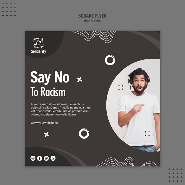 Racial Equality Awareness Flyer Template – Free Download