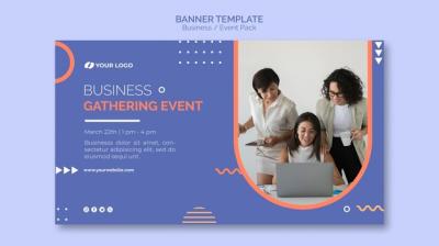 Business Event Concept Banner Template – Free Download