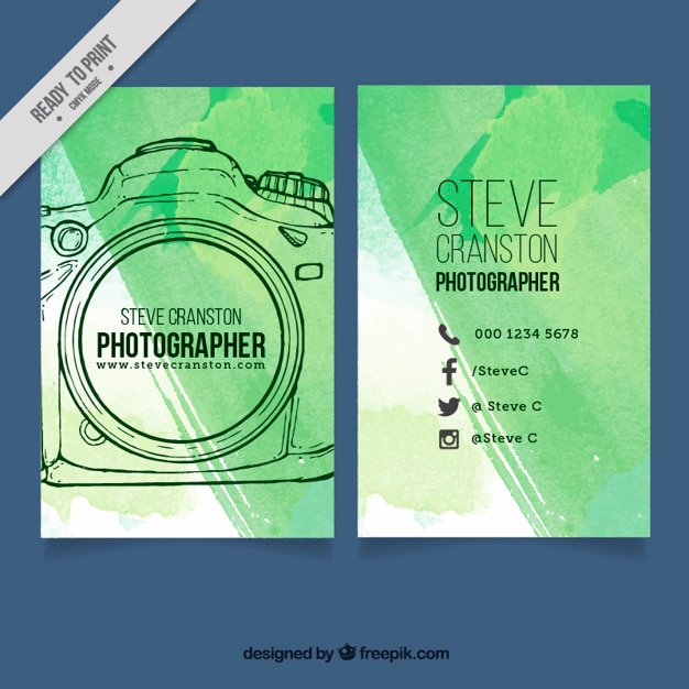 Hand Drawn Photographer Brochure – Free to Download