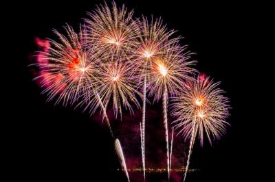 Beautiful Colorful Firework Display at Night – Free to Download