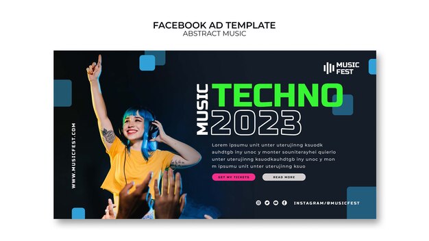 Music Show Facebook Template – Free Download