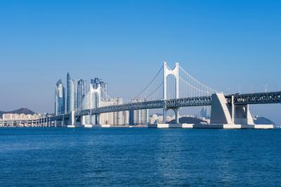 Gwangan Bridge and Haeundae in Busan, Korea – Free Stock Photo for Download