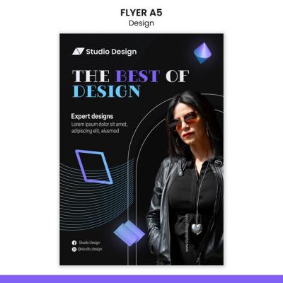 Gradient Design Flyer Template – Free Download