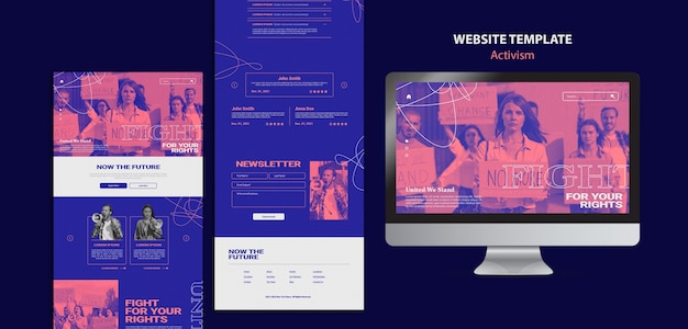 Abstract Activism Website Template – Free Download