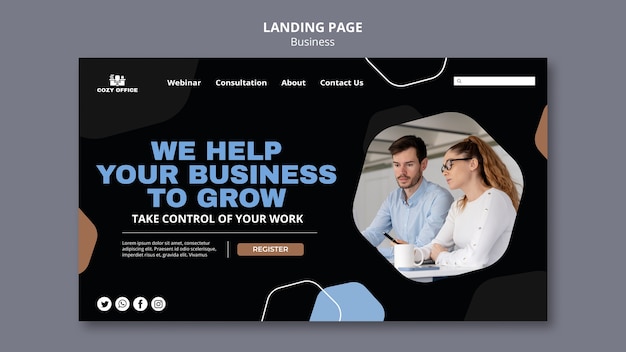 Business Landing Page Template – Free to Download