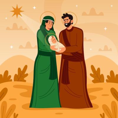 Flat Design Nativity Scene – Free Stock Photo for Download