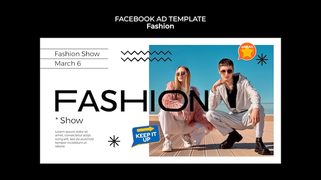 Flat Design Fashion Template – Free to Download