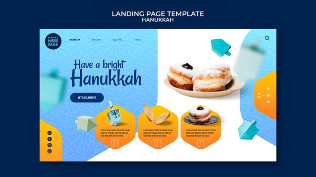 Hanukkah Template Design – Free Download for Festive Celebrations