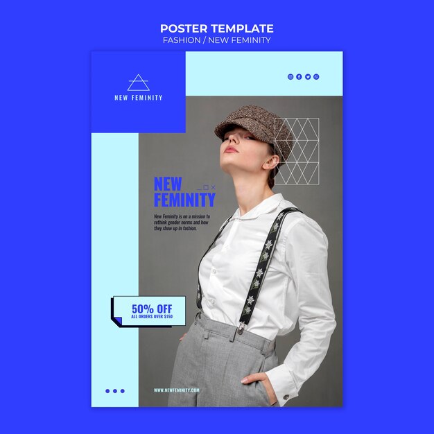 New Femininity Fashion Print Template – Free Download