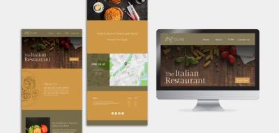 Italian Food Landing Page Template – Free Download