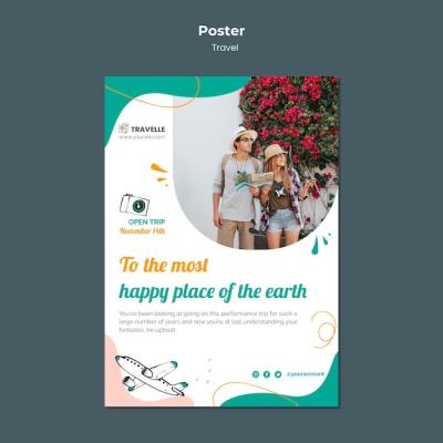 Travel Design Template for Poster – Free Download