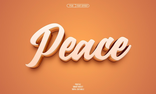 3D Editable Text Effect for Peace – Free to Download, Free Stock Photo