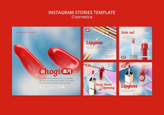 Korean Beauty Cosmetics Instagram Posts Collection – Free Download