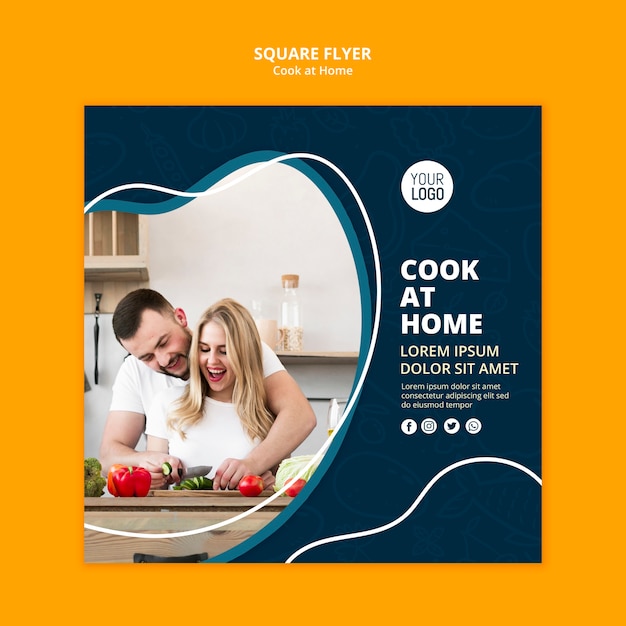 Cooking at Home Flyer Theme – Free Download