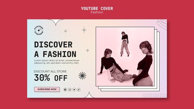 Gradient Fashion Trends YouTube Cover – Free Download, Download Free Stock Photo