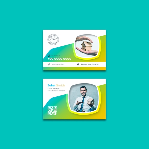 Real Estate Business Card Template – Free Download