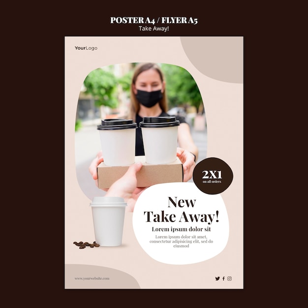 Takeaway Coffee Flyer Template – Free Download