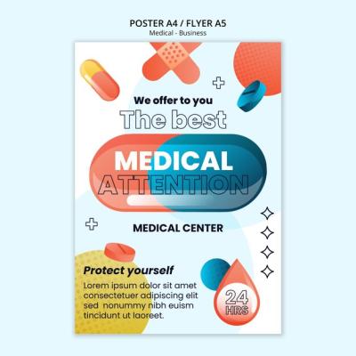 Medical Aid Poster Template – Free Download