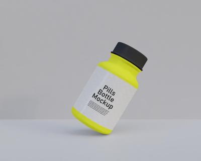 Pills Medicine Bottle Mockup – Free Download