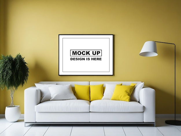 Wall Frame 3D Mockup Design for Poster and Photo Display – Free Download