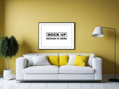 Wall Frame 3D Mockup Design for Poster and Photo Display – Free Download