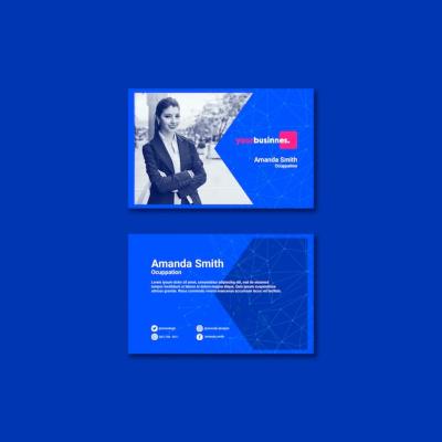 Business Woman Business Card Template – Free Download