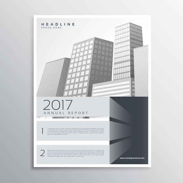 White Business Brochure Template – Free Download